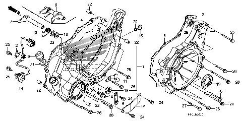 REAR CRANKCASE COVER