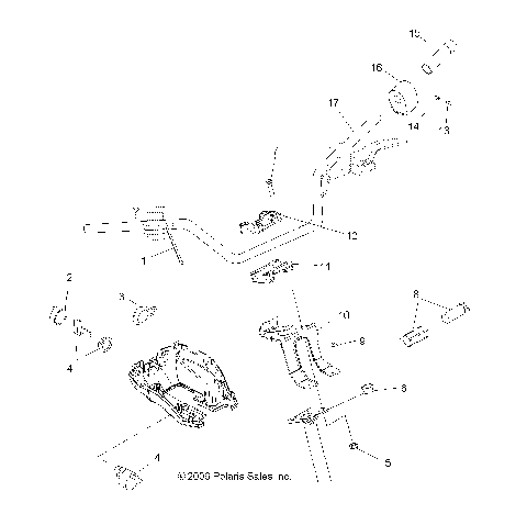 HANDLEBAR and CONTROLS - A07MH68AX/AY/AZ (49ATVHANDLEBAR07700)