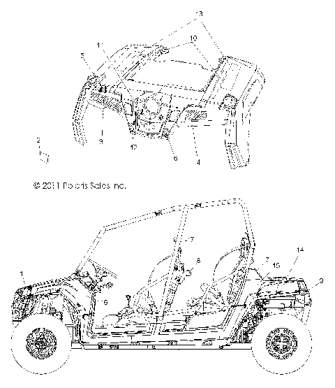 BODY, DECALS - R11XY76FX (49RGRDECAL11RZR4I)