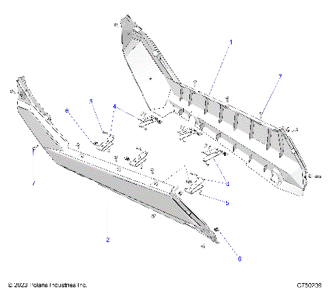 BODY, ROCKERS - Z25RPP2KAE/BE (C750239)