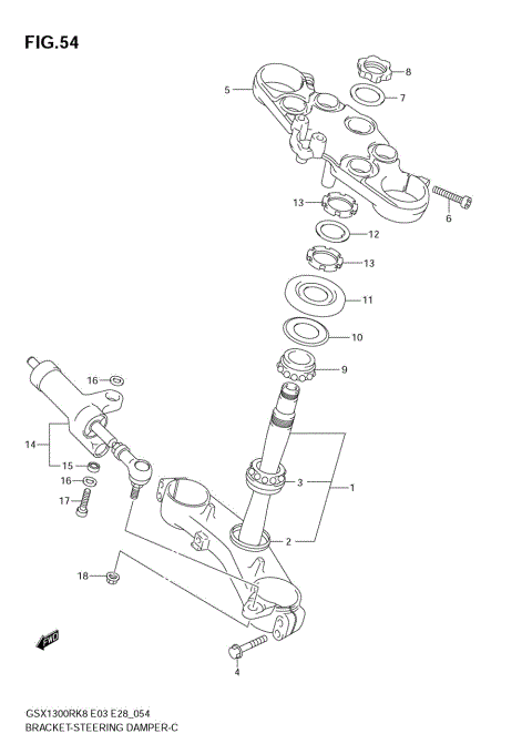 BRACKET - STEERING DAMPER