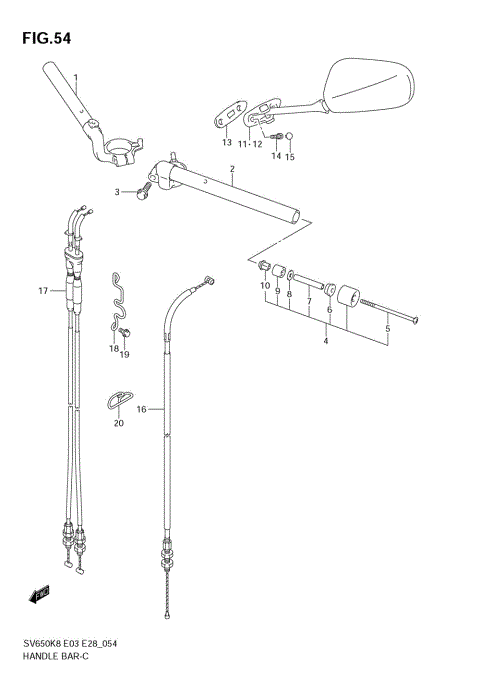 HANDLEBAR (SV650S/SA)