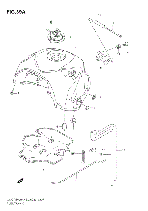 FUEL TANK (MODEL K8)