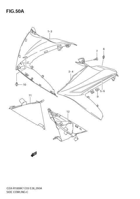 SIDE COWLING (MODEL K8)
