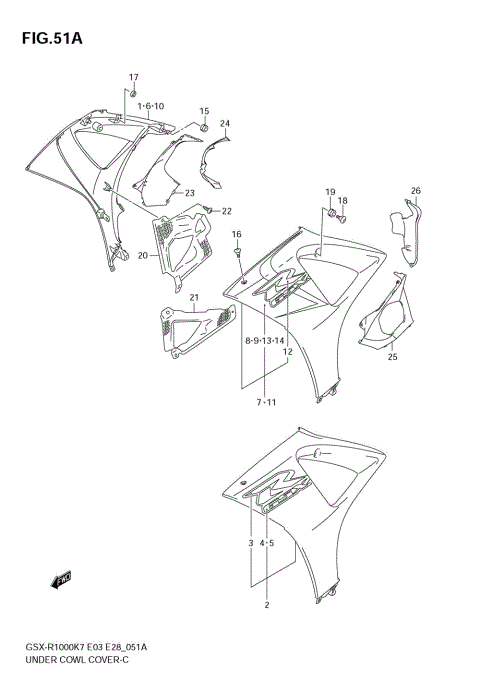 UNDER COWL COVER (MODEL K8)