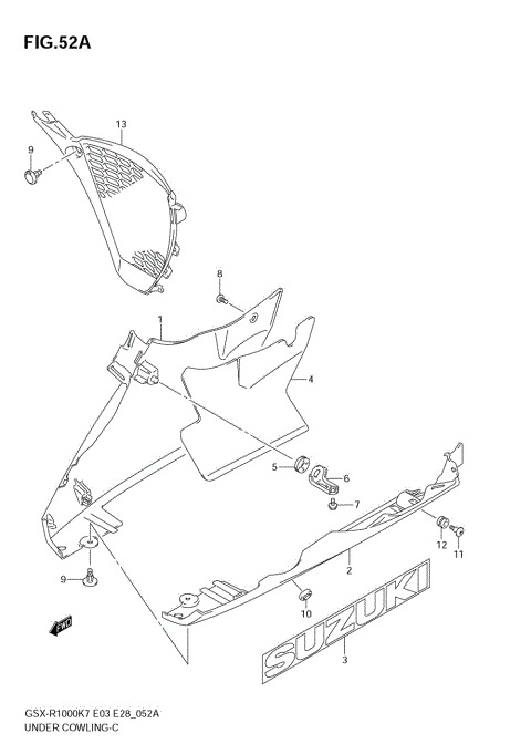 UNDER COWLING (MODEL K8)