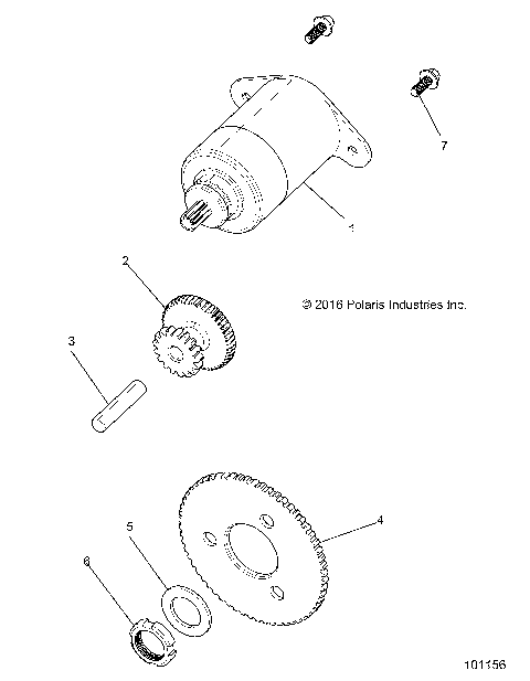 ENGINE, STARTER MOTOR - A19HAA15N7 [101156]