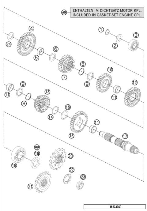 TRANSMISSION II - COUNTERSHAFT     