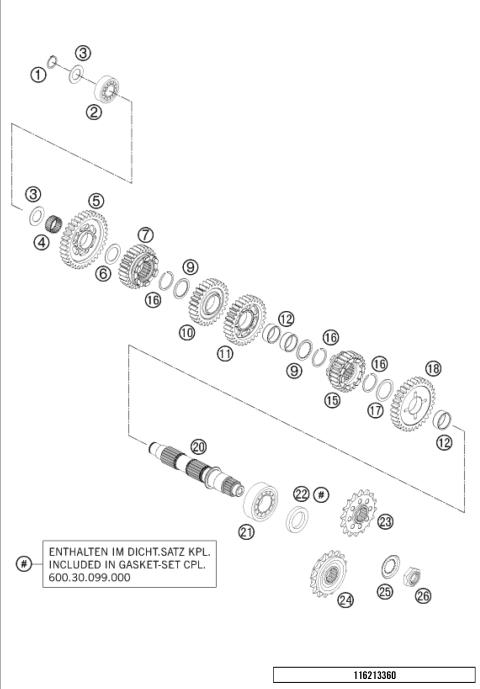TRANSMISSION II - COUNTER SHAF     