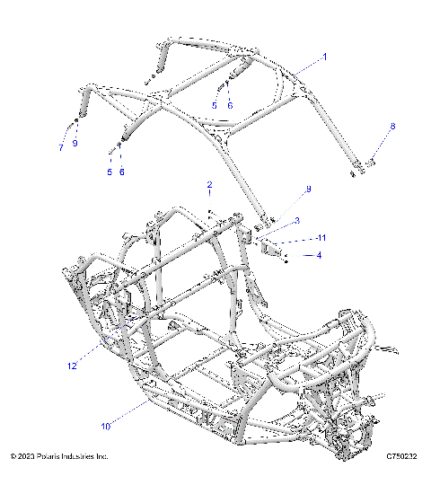 CHASSIS, CAB FRAME  - Z23RGD2KAJ/AK/BJ/BK (C750232)