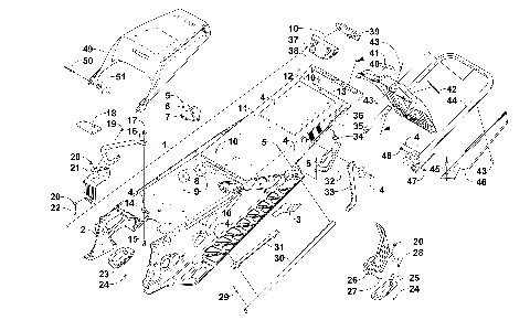 TUNNEL, REAR BUMPER, AND SNOWFLAP ASSEMBLY [101378]