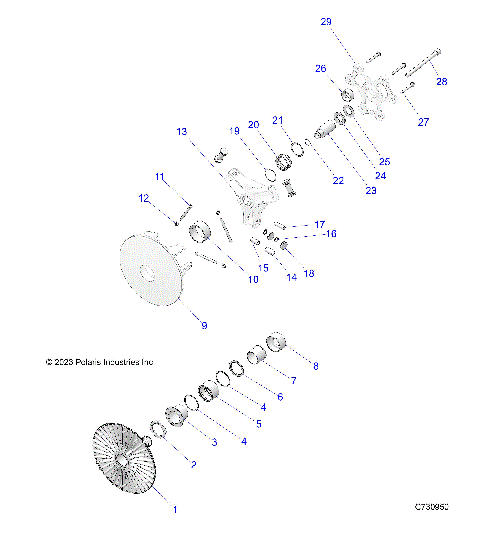 DRIVE TRAIN, PRIMARY CLUTCH - TO 01/04/2021 R21RSH99AC/BC (C730950)
