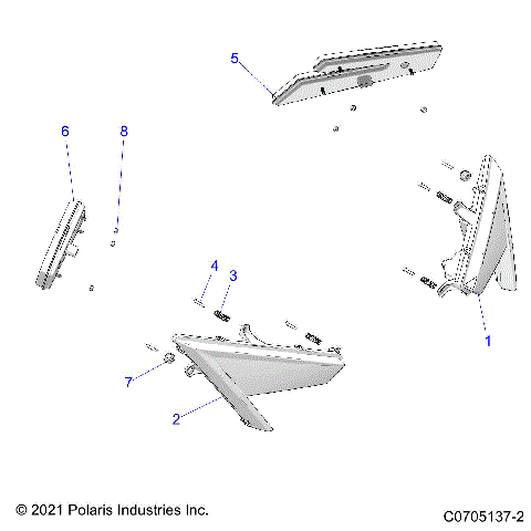ELECTRICAL, HEADLIGHTS AND TAILLIGHTS - Z21RAC92AL/AX/BL/BX (C0705137-2)