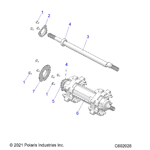 DRIVE TRAIN, JACKSHAFT and DRIVESHAFT - S23TFD8RS/8RE (C602028)