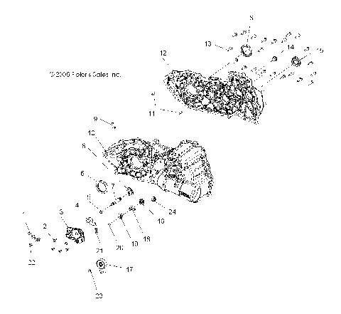 DRIVE TRAIN, MAIN GEARCASE - A10MH50AJ/AX/AZ (49ATVGEARCASE09SP500)