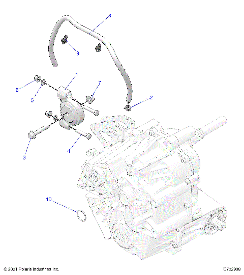 DRIVE TRAIN, MAIN GEARCASE MOUNTING - R22RSB99AZ/BZ (C702998)