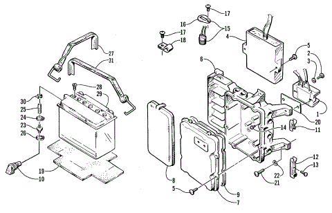 ELECTRICAL MODULE AND BATTERY