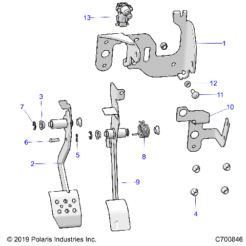 BRAKES, PEDAL - R21RRED4FA/NA/SCA (C700846)