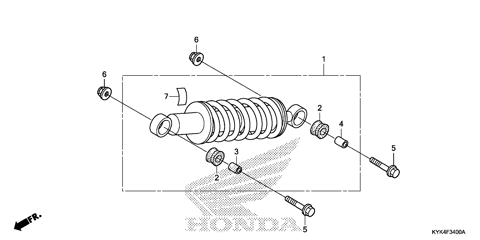 REAR SHOCK ABSORBER