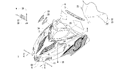 HOOD AND WINDSHIELD ASSEMBLY [86838]