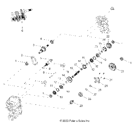 DRIVE TRAIN, MAIN GEARCASE INTERNALS - R08WH68AG/AH/AK/AR (49RGRTRANSINTL08)