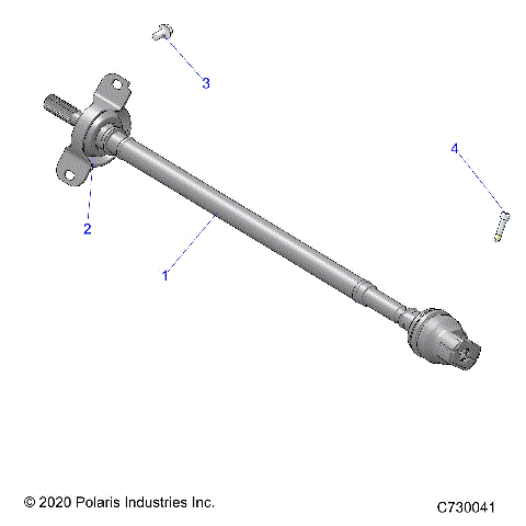 DRIVE TRAIN, FRONT PROP SHAFT - R21RRV99AC/BC (C730041)