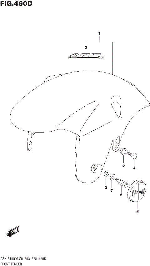 FRONT FENDER (GSX-R1000A)