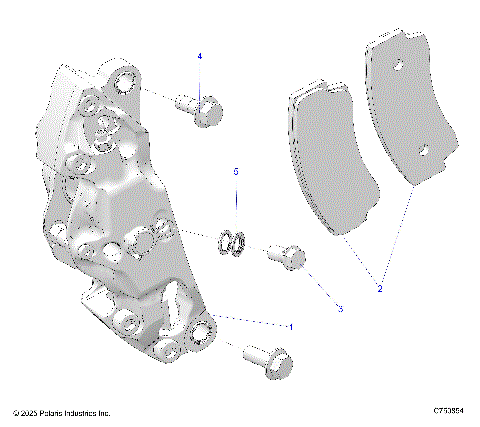 BRAKES, CALIPER, FRONT - Z25RRL2KAL (C750608)