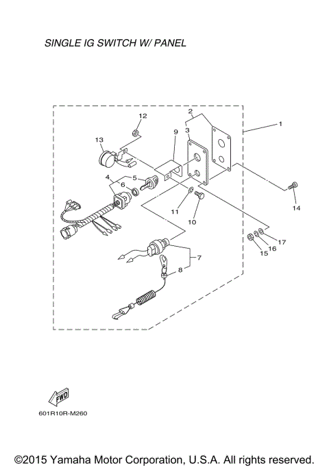 SWITCH PANEL CONVENTIONAL SINGLE