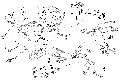 HEADLIGHT, INSTRUMENTS, AND WIRING ASSEMBLIES [90663]