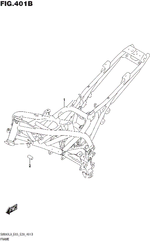 FRAME (SV650L9 E33)
