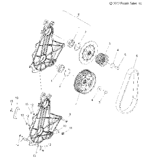 DRIVE TRAIN, QUICKDRIVE BELT SYSTEM - S13CG6GSA/GSL/GEA (49SNOWCHAINCASE13PRMK)