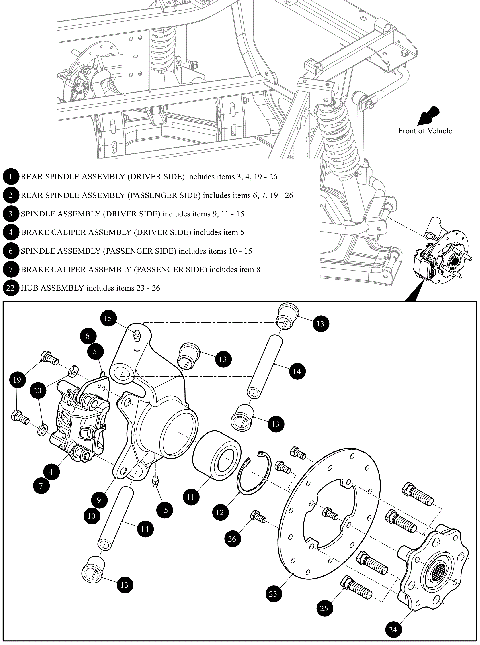 REAR SPINDLE ASSEMBLY [302426]