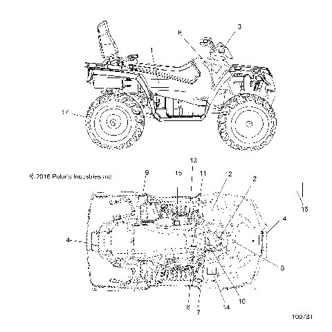 BODY, DECALS - A17SDS57C2/E2 (100731)