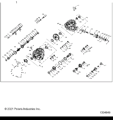 DRIVE TRAIN, MAIN GEARCASE INTERNALS - Z21P4E92AE/AN/BE/BN/L92AL/AT/BL/BT (1334385)