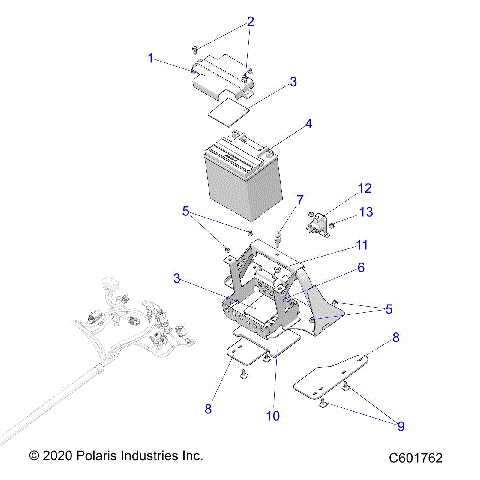 ELECTRICAL, BATTERY/BOX - S24FJE9FS/9FE (C601762)