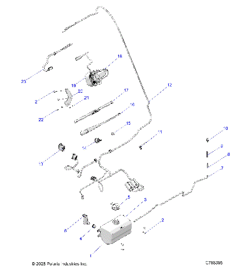 BODY, WATER BOTTLE PUMP ASM AND WIPER KIT - R25RRV99AC (C788395)