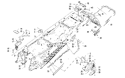 TUNNEL, REAR BUMPER, AND SNOWFLAP ASSEMBLY [95573]