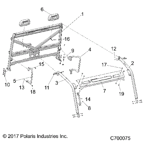 CHASSIS, CAB FRAME - R18RRU99AS/BS (C700075)