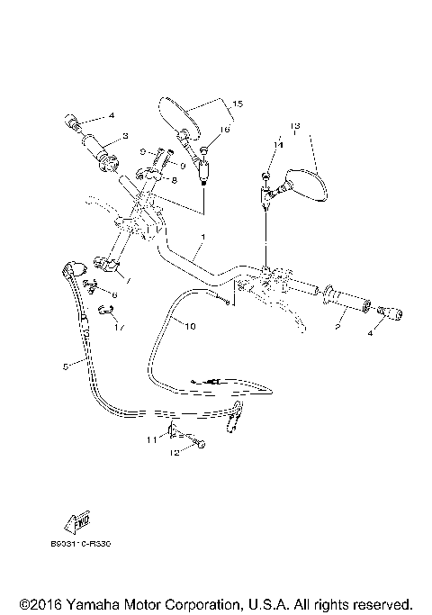 STEERING HANDLE CABLE