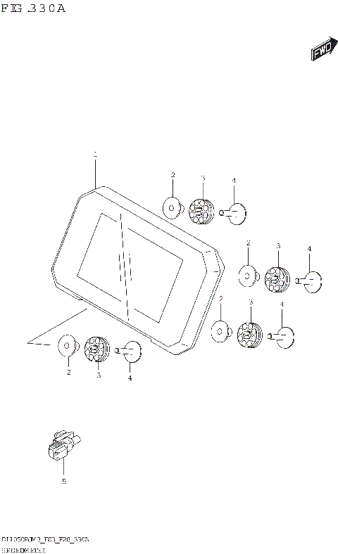 SPEEDOMETER (DL1050RR:E28)