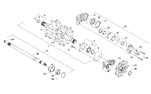 DRIVE TRAIN SHAFTS AND BRAKE ASSEMBLIES [105231]