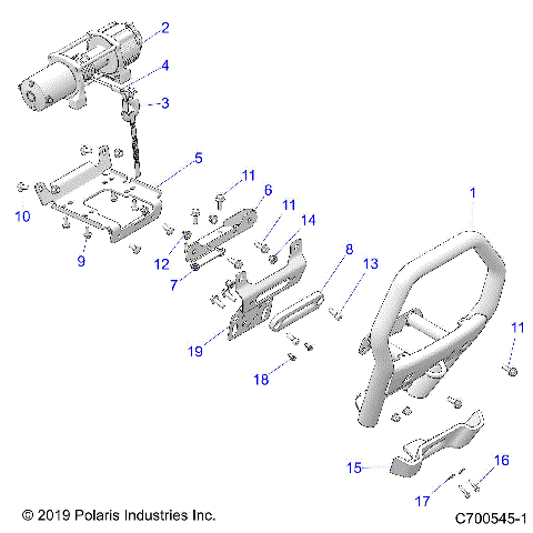 ACCESSORY, FRONT BUMPER, W/WINCH - Z21NAR99AN/BN (C700545-1)