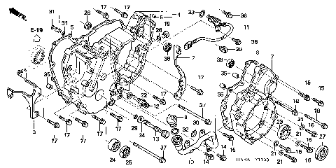 REAR CRANKCASE COVER