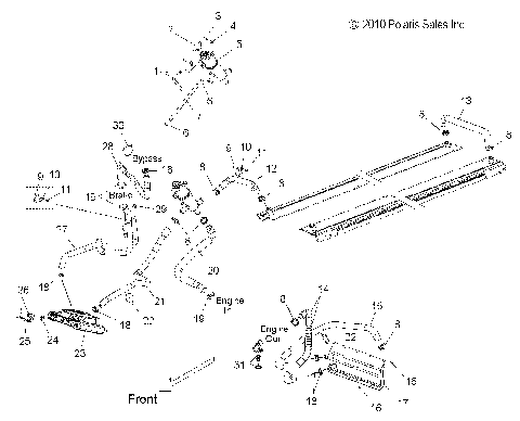ENGINE, COOLING SYSTEM - S10PU6KSL/KEL (49SNOWCOOLING11WIDE)