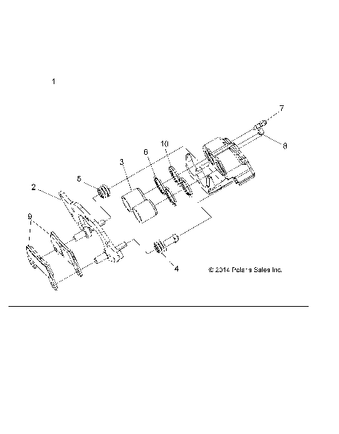 BRAKES, FRONT CALIPER - Z16VBE87FR/NR/JR (49RGRCALIPER15RZR900)
