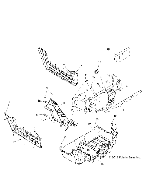 BODY, FLOOR and ROCKER PANELS - Z14JT9EFX (49RGRFLOOR14RZR900)