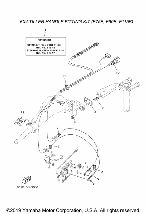 FITTING KIT F75B F90B F115B