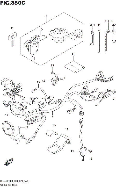 WIRING HARNESS (DR-Z400SL9 E33)