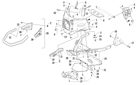 FRONT BUMPER AND FRAME ASSEMBLY